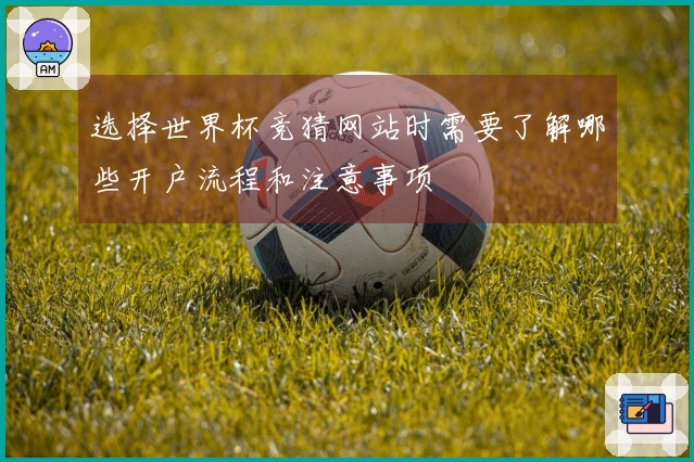 选择世界杯竞猜网站时需要了解哪些开户流程和注意事项