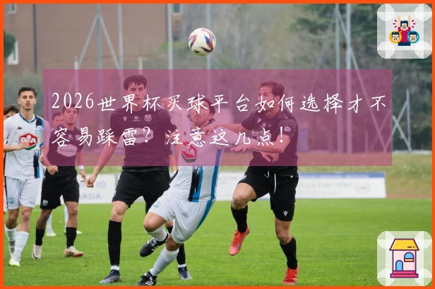 2026世界杯买球平台如何选择才不容易踩雷？注意这几点！